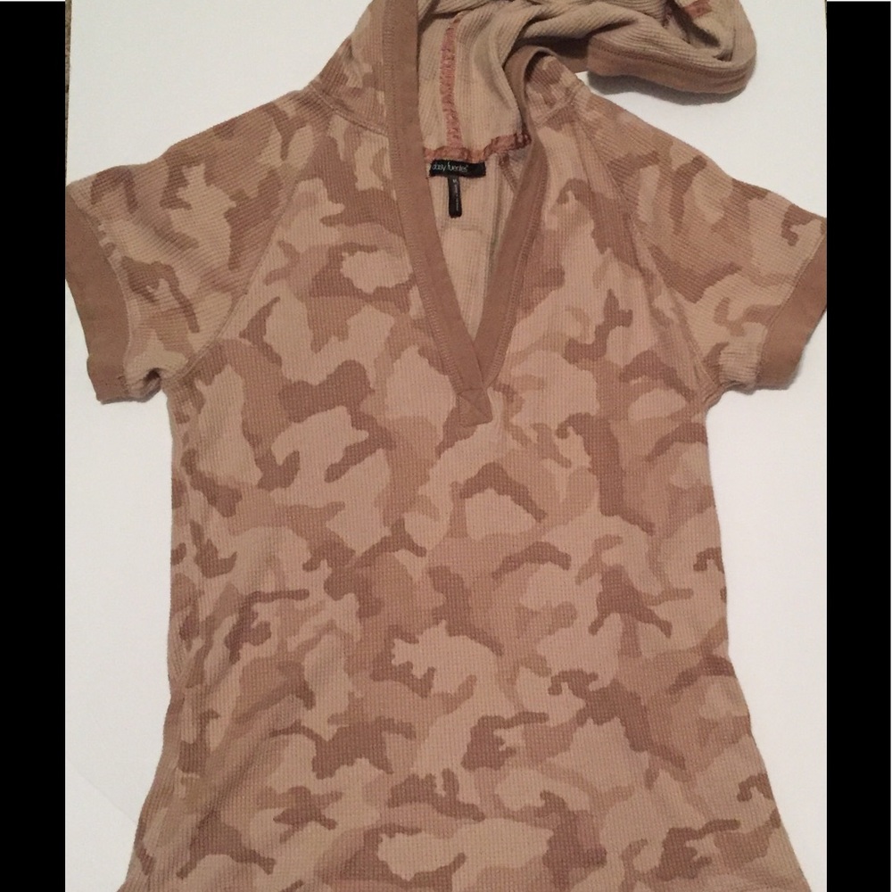 Short Sleeve Camo Hoodie